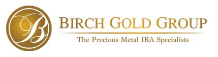 birchgold group logo a US company specializing in physical gold IRA investment